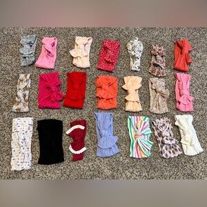 21 Stretchy Golden Dot Lane Headbands